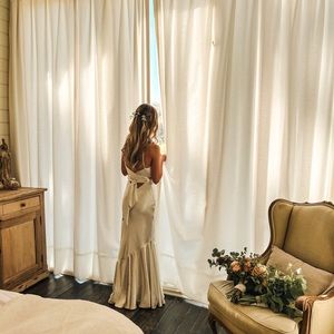 Aura Wedding dress. Happy to send more pictures. Some wear on bottom & front.